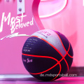 Custom pu luminous leuchtet Basketball hoch